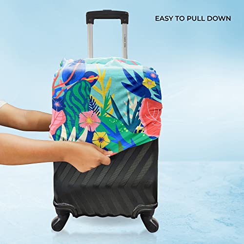 Image of Nasher Miles Polyester 65 (24 Inch) Medium Protective Luggage Cover - Underwater Design