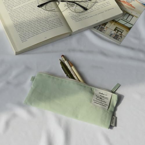 Image of Monolike Archive 247 Flat Pen Case, Mint - Pencil Pouch, Portable Pencil Bag, Pencil Case, Office Pouch case, Pen case