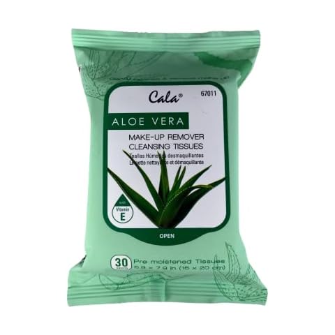 Cala Aloe Vera Makeup Remover Cleansing Tissues 30 Count Cover