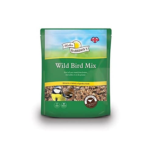 Walter Harrisons Wild Bird Food Mix Garden Bird Seed for All Year Round 2 kg (Pack of 1)