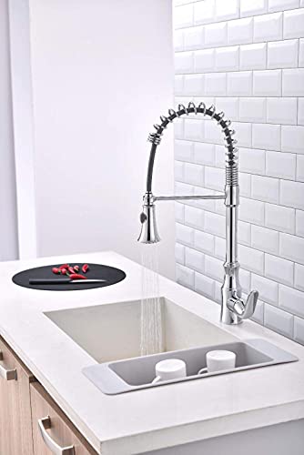 Grifo mezclador de cocina extraíble que elimina salpicaduras externas 4