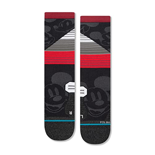 Stance Crew Classic Mickey Socks (Small, Black)2