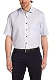 eterna Comfort Fit Hemd Halbarm New Kent Kragen Struktur hellblau Größe 43