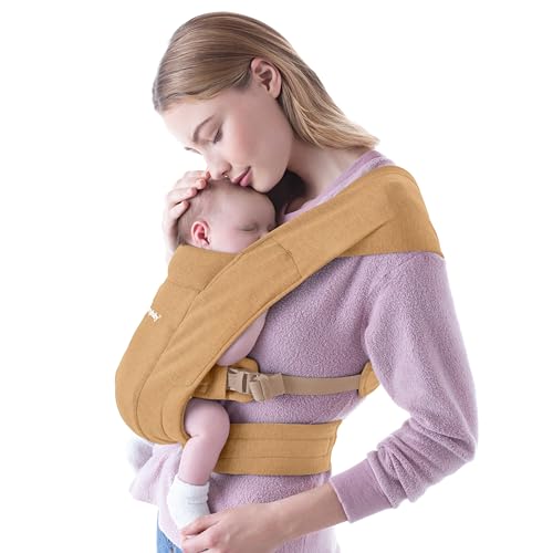 Marsupio Ergobaby per neonati, si può usare sin Dalla nascita, marsupio Porta bebè Embrace, Extra morbido, trasporto ventrale, ergonómico