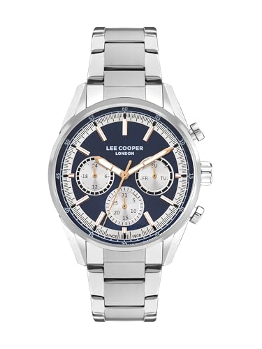 Image of Lee Cooper Multifunction Blue Round Dial Men's Watch - LC07986.390