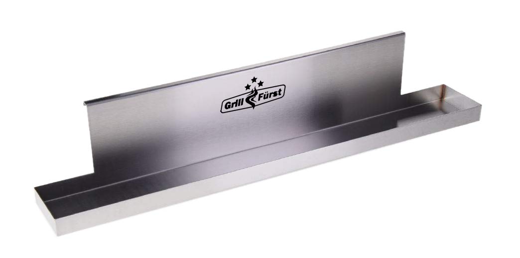Grillfürst Edelstahl Abtropfblech - Fett-Auffangschale - Fettschiene für Broil King Modelle Monarch 320/340/390 - Porta Chef 320 - Royal 320/340