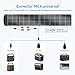 Ecosonique 300W Portable Solar Panel for Most Power Stations, Foldable & Lightweight Solar Suitcase with Kickstands, 40V MC4 & Multi-Output for Solar Generators, RVs, Camping, and Outdoor Use