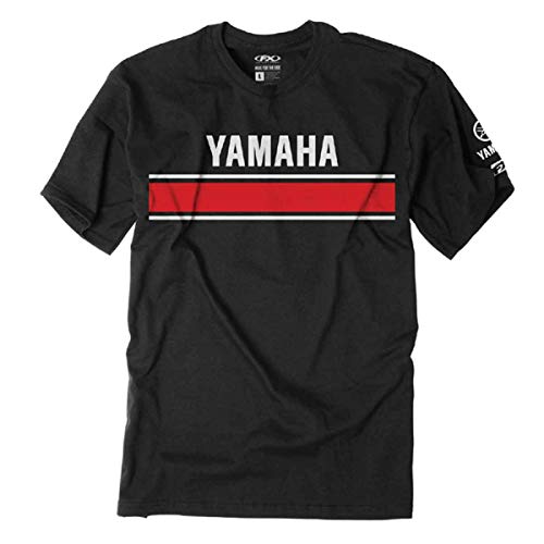 Factory Effex Yamaha Retro T-Shirt (X-LARGE) (BLACK)