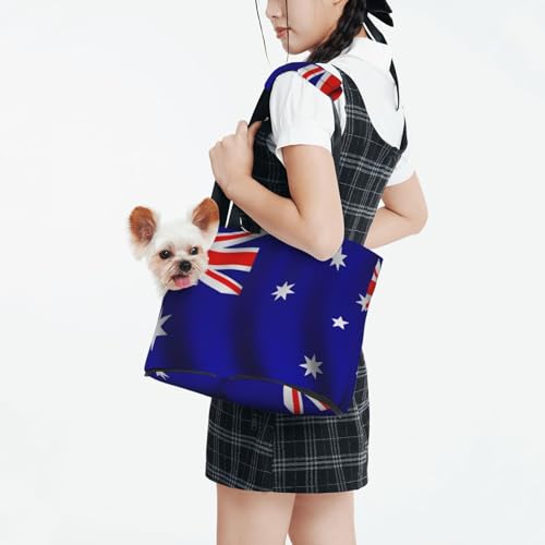 Sac de transport pour petits chiens chats lapins imprimé drapeau australien