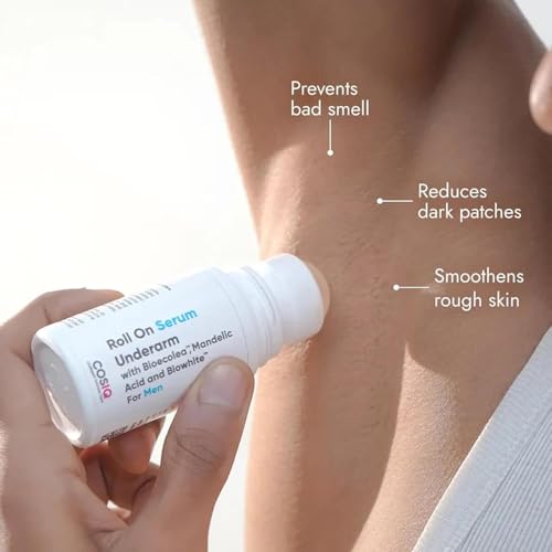 Cos-IQ Brightening Underarm Roll On Serum for Men | With Bioecolea, Mandelic Acid and Bio White | Skin & Exfoliates Underarms | Fresh & fragranced | 40ml 5
