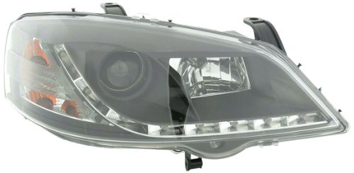 Feux avant type Phares Daylight noirs avec feux de jour pour le remplacement tuning