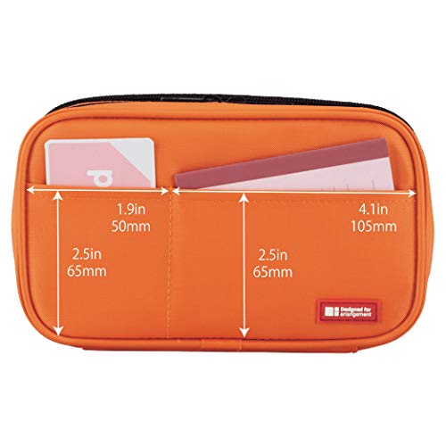 Image of LIHITLAB Large Capacity Double Zipper Pencil Case For School Office College, Big Capacity 6 Compartments Pencil Bag Holder Adults Teen Boys Girls, Travel Cosmetics Storage, Blue (A7555-108)