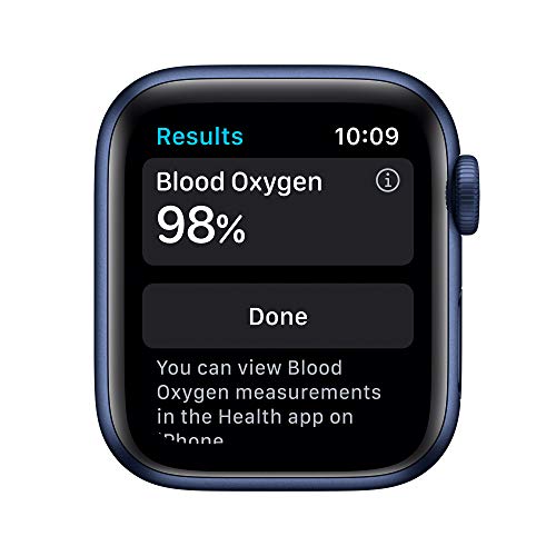 Image of New Apple Watch Series 6 (GPS + Cellular, 40mm) - Blue Aluminium Case with Deep Navy Sport Band