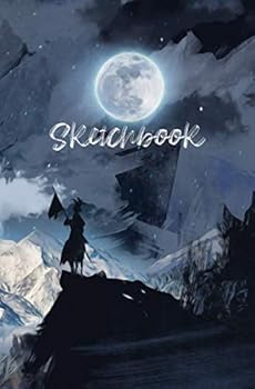 Paperback Sketchbook: for drawing and sketching on the go - medium size with 140 blank cream paper (no border) - 100% for creatives Book