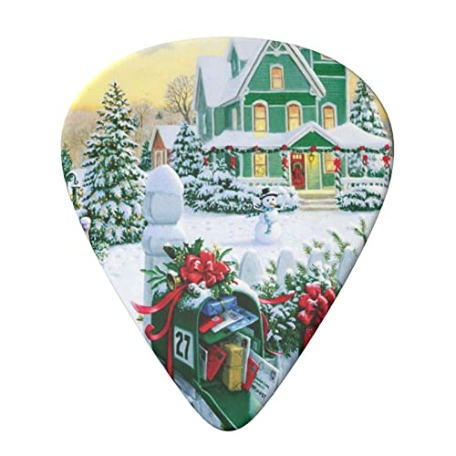 Boîte aux lettres de Noël et cadeaux Lot de 6 médiators pour guitare acoustique, guitare électrique, basse, ukulélé… - Les Beatles, Paul McCartney, John Lennon, RIngo Starr, George Harrison Boîte aux lettres de Noël et cadeaux Lot de 6 médiators pour guitare acoustique, guitare électrique, basse, ukulélé… – Image 4