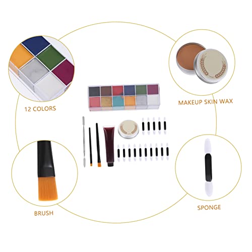 FRCOLOR 56 Pçs/Conjunto Ferramentas De Maquiagem Para Cicatrizes Conjunto Facial Conjunto De Efeitos
