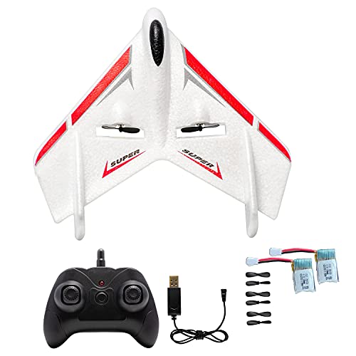 Ottcctoy Rc Plane Remote Control Airplane Rtf 2Ch Remote Control Ghost Airplane Indoor Outdoor 2.4Ghz Radio Control Aircraft For Kids (2 Batteries) #TOP5