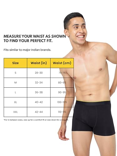 Image of Bummer Printed Micro Modal Trunks Underwear for Men - Ultra Soft & Breathable, 3 Times Softer Than Cotton, Anti-Bacterial, Stretchable for Ultimate Comfort & Style, Pack of 1 (A Shark Tank Product)