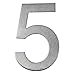 Numero civico in acciaio inox adesivo, altezza 10 cm, numero civico design (5)