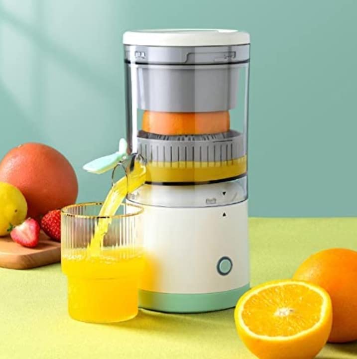 Drumstone 𝟏𝟓 𝐘𝐞𝐚𝐫𝐬 𝐖𝐚𝐫𝐫𝐚𝐧𝐭𝐲 Automatic Citrus Juicer - Electric Orange with USB Charging for Kitchen - Compact Fruit Juicer for Oranges, Lemons, Limes for Fresh Juice-image-20