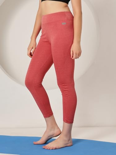 Image of Clovia Women's High Rise High-Rise Full Length Regular Fit Active Tights With Side Pocket
