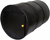 Forno Fogão a Lenha Tambor 200L Aço 02 Tabuleiro 80x55x55cm