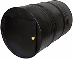 Forno Fogão a Lenha Tambor 200L Aço 02 Tabuleiro 80x55x55cm