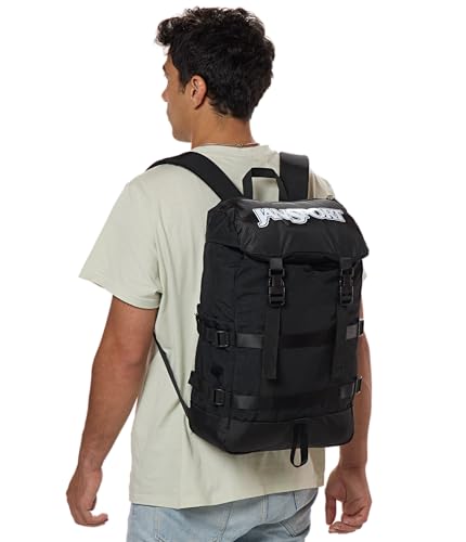 JanSport Skip Pack Backpack – 28L Capacity, Fits 13.5" Laptop, Large Main Compartment, Side Water Bottle Pocket – Ideal for Work & Travel, Black - image 6