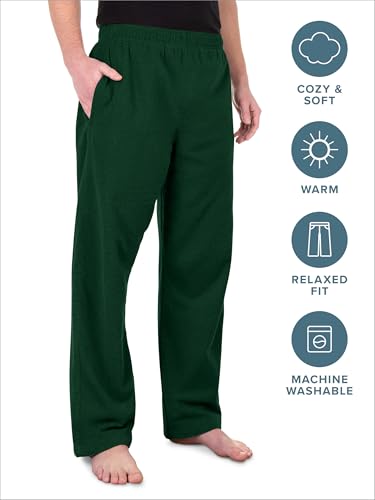 Bare Home 100% Cotton Flannel Pajama Bottoms for Men, Flannel Pants, Lounge Pants3