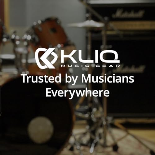 KLIQ AirCell Guitar Strap for Bass & Electric Guitar with 3" Wide Neoprene Pad and Adjustable Length from 46" to 56" (Regular), Black