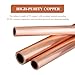 2 Pieces T2 Copper Straight Tubing Length 500Mm, Outer Diameter 5Mm Wall Thickness 0.2-1.5Mm Suitable for Industrial, Gardening Products,5×0.3×500mm(5x0.3x500mm)