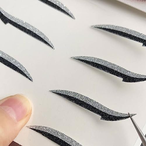 4 pares de stickers delineador impermeable reutilizable miniatura 3