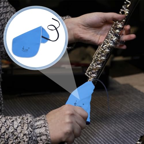 1 Stück Putztücher,Querflöte Putztuch,Klarinette Putztuch,Flöte Sax Saxphone Oboe Innen Rohr Tupfer Tuch,Saxophon Reinigungsset,Flöte Reinigungstuch Für Innenroh Für Alle Präzisionsmusikinstrumente
