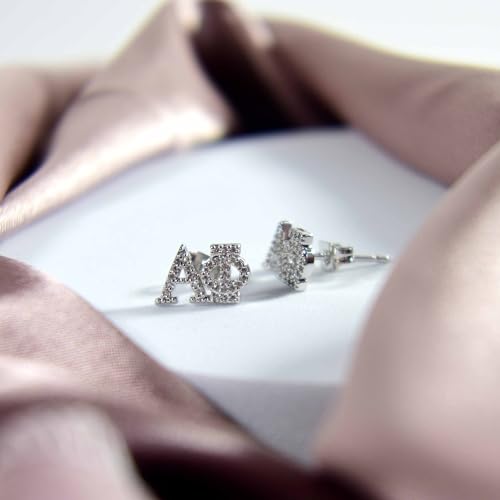 Sorority Shop Delta Sigma Theta Earrings — White Gold Plated Stud Earrings, Long-Lasting Delta Sigma Theta Sorority Gifts for Women4