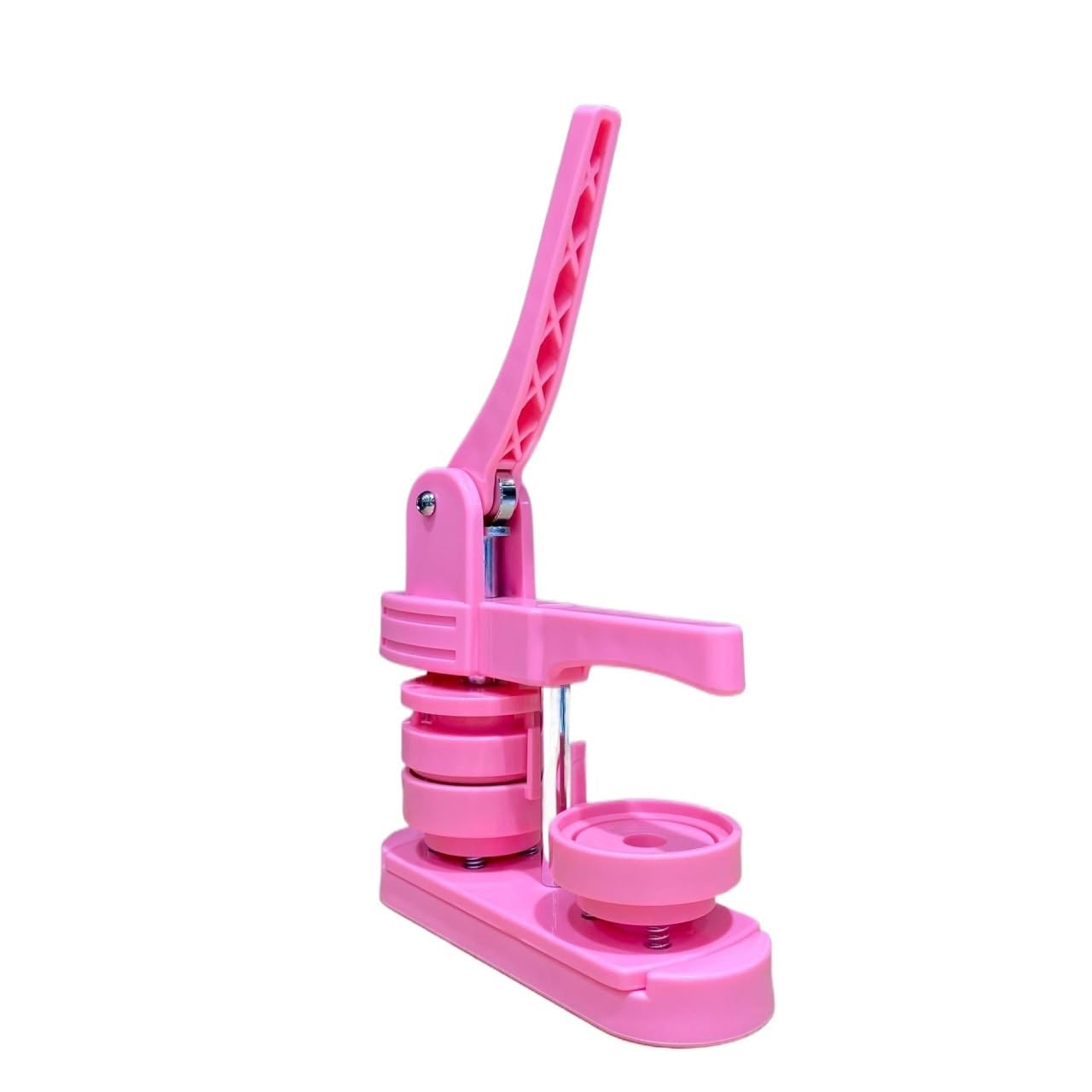 58MM Badge Button Maker Machine, DIY Pin Brooch Button Badges Making Machine(Roze)
