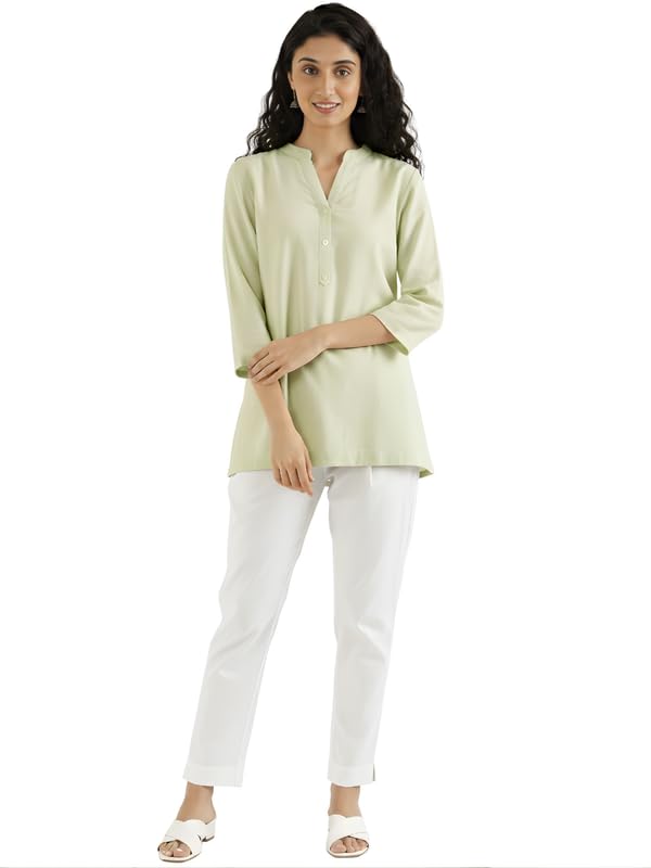 Image of SAADAA Women's Cotton Kurta Pant Set - | Soft, Breathable Fabric | Comfortable Daily Ethnic Wear