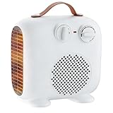 BioAura Heizlüfter Energiesparend Heizlüfter Bad Klein Heater für Innenräume Badezimmer Room Heizgerät