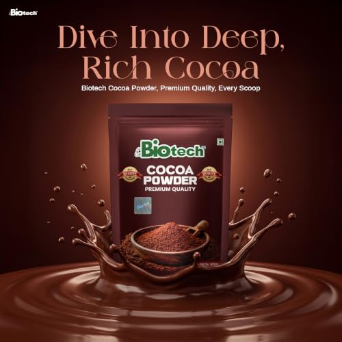 Image of Premium Quality Cocoa Powder 500g - Pure Unsweetened Rich Dark Chocolate Powder for Baking Cakes, Brownies, Cookies, Hot Chocolate, Shakes & Desserts