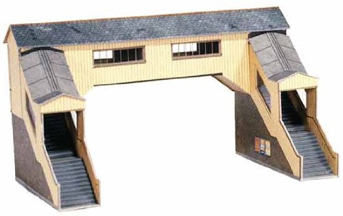 Superquick Covered Footbridge - 1/72 OO/HO - Card Model Kit by Superquick