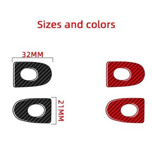 Insert trou de serrure BMW Z4 E89 carbone rouge anti-rayure
