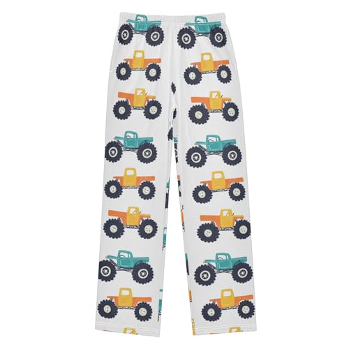 Pajama Bottoms, Pajamas Pant Monster Trucks Lounge Wear Casual Colorful Cartoon Sleep Long Pants Soft Pjs Sleepwear