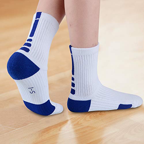 Jhm Kids Athletic Sport Sockcs Team Cushioned Basketball Soccer Crew Socks For Ages 4 To 16 #TOP2
