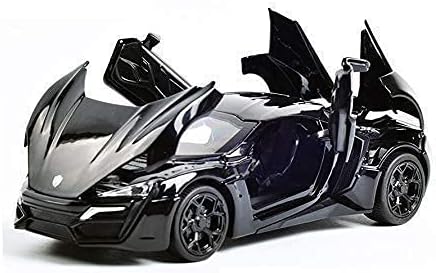 Om Store Watch Alloy 1:32 Metal Pull Back Die-cast Car LYKAN Hyper Sport Diecast Metal Pullback Toy car with Openable Doors & Light, Music Boys Christmas Gift, Birthday Gift, Gift for Kids, OMW_164