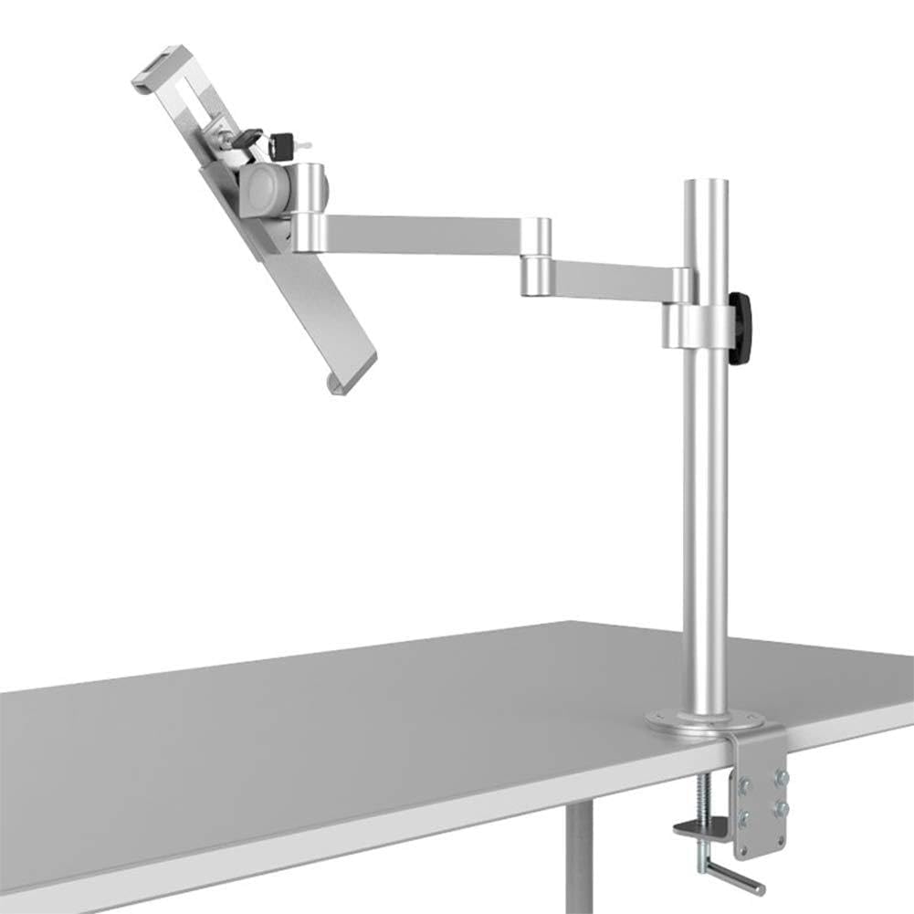 AIZYR Montaggio A Parete Pigro Supporto per Tablet, Alluminio Staffa di Montaggio A Morsetto Regolabile con Rotazione di 360 Gradi per Giocare, Guardare Video,C