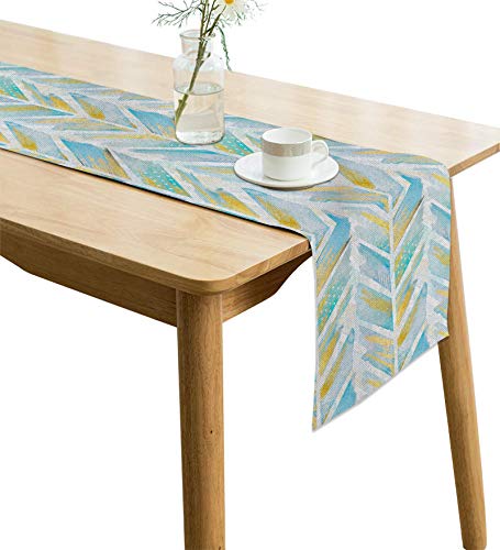 Image of Jute Table Runner Heat Resistant Dining Table Runner for 8 Seater 12 Inches x 94 Inches AATR0028
