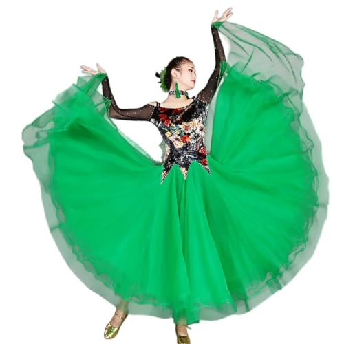 Robe de danse de salon à épaules dénudées pour valse et moderne
