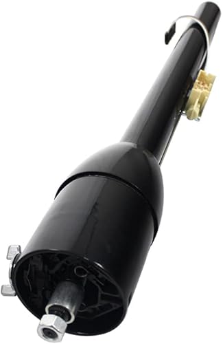 Miniatura 5 de Columna de dirección universal negra de 32 pulgadas con cambio de columna e inclinación con llave para transmisión manual, incluye adaptador de