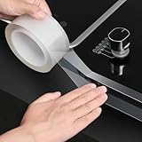 Cocina impermeable moho fuerte baño inodoro tira para grietas cinta adhesiva transparente sello de agua para piscina 1 rollo-10mm-5M-0,5mm