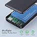 [2 Pack]Portable Charger Power Bank 10000mAh,Ultra Slim Portable Phone Charger with USB C Input & 2 Output Backup Charging External Battery Pack Compatible with iPhone 16/15/14/13/12,Android Phone etc