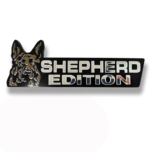 Image of Car Emblem: Dog Car Badge Laser Cutting Emblem Cool Decals Trucks German Shepherd Badge Corgi Edition Doodle Golden Retriever Vehicles Dachshund Addition Rottweiler (German Shepherd 2)